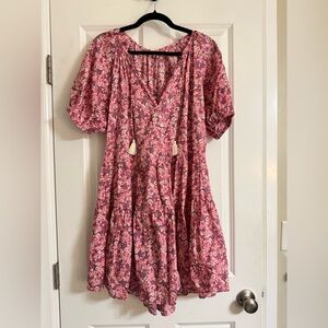 Spell poppy smocked mini